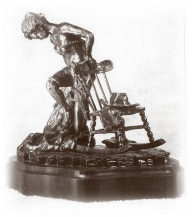 Bronze sculpture of Belle Star