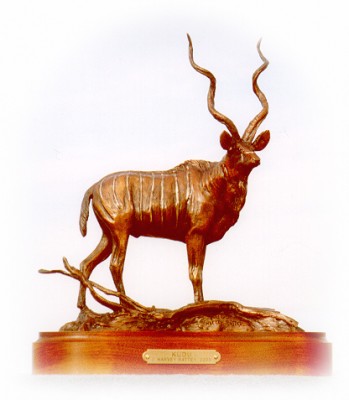 Bronze sculpture of Kudu