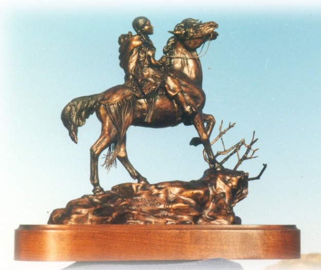 Bronze sculpture of Sacagawea