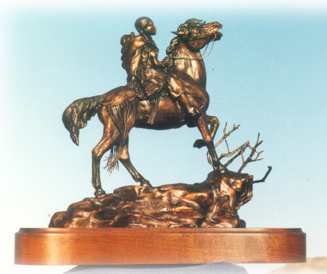 Bronze sculpture of Sacagawea