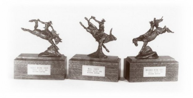 Rough stock events bronze sculptures