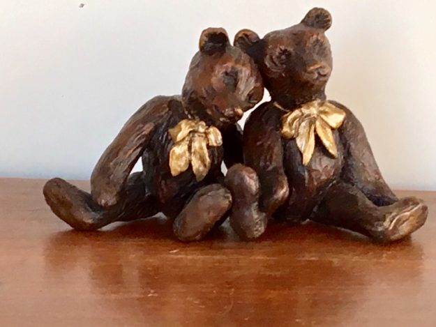 Bronze sculptures of Teddy Bears