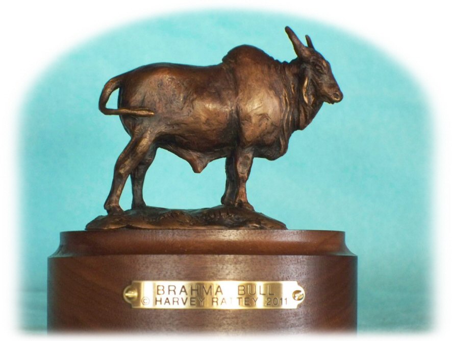 Bronze sculpture of Brahma bull