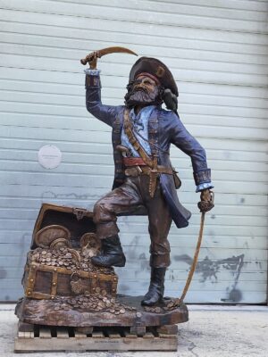 Bronze sculpture of a Bucaneer