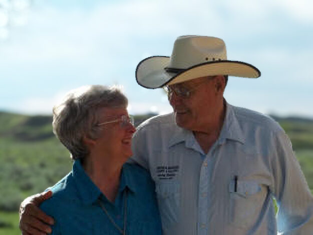 Married, bronze sculptors Harvey Rattey and Pamela Harr.